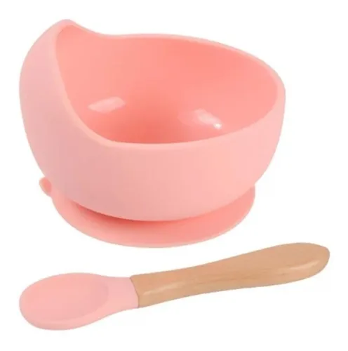 bowl rosa silicona